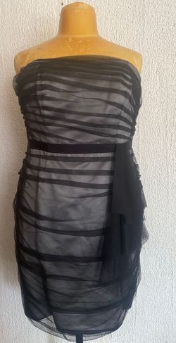 David's Bridal Gray Size 16 Military Sheer A-line Dress on Queenly