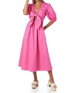 Style 1-2233473214-3011 Crosby by Mollie Burch Hot Pink Size 8 Floor Length Casual Wedding Guest Barbiecore A-line Dress on Queenly