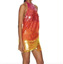 Style 1-732381593-2901 RONNY KOBO Pink Size 8 Summer Nightclub Sequined Tall Height Cocktail Dress on Queenly
