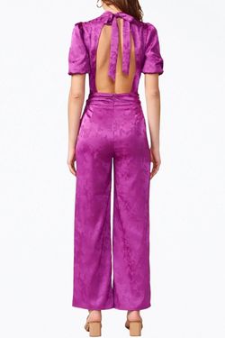 Style 1-2058676393-2696 adelyn rae Purple Size 12 Tall Height Polyester Jumpsuit Dress on Queenly