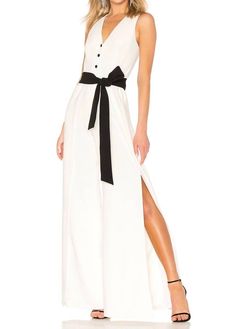 Style 1-23086865-2901 ALEXIS White Size 8 Summer Sorority Rush Graduation Jumpsuit Dress on Queenly