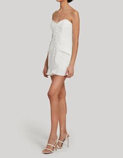 Style 1-3558255483-2696 Amanda Uprichard White Size 12 Sweetheart Polyester Bridal Shower Bachelorette Jumpsuit Dress on Queenly