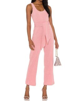 Style 1-720172191-3236 SAYLOR Pink Size 4 Spandex Floor Length Jumpsuit Dress on Queenly