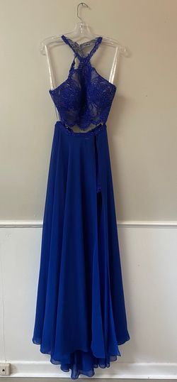 Ellie Wilde Royal Blue Size 4 Straight Dress on Queenly
