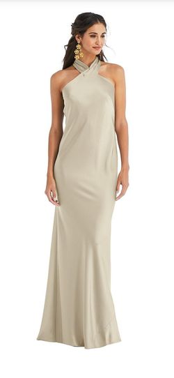 Style LB025 bellas bridesmaids Nude Size 12 Prom Straight Dress on Queenly
