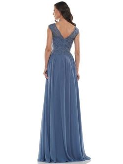 Style M238 Colors Blue Size 18 Tulle Plus Size Floor Length A-line Dress on Queenly