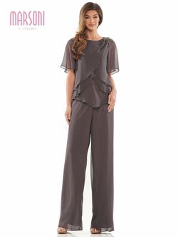 Style M321 Colors Silver Size 14 Plus Size Tall Height Jumpsuit Dress on Queenly