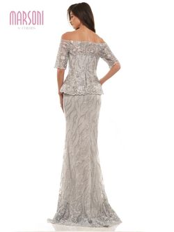 Style MV1222 Colors Silver Size 14 Pageant Floor Length Tall Height Mermaid Dress on Queenly