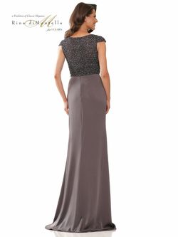Style RD2779 Colors Blue Size 6 Black Tie Tall Height Side slit Dress on Queenly