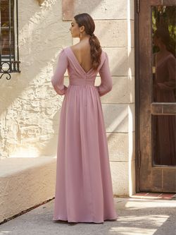 Style 22142 House Of Wu Pink Size 18 Plus Size Long Sleeve Tall Height Side slit Dress on Queenly