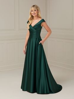 Style 17117 House Of Wu Green Size 10 Military Tall Height A-line Dress on Queenly