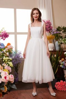 Style JA4013T Jess Adore White Size 10 Lace Pageant Cocktail Dress on Queenly