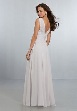 Style 21553 MoriLee White Size 22 Floor Length Bridesmaid A-line Dress on Queenly