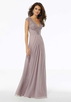 Style 72129 MoriLee Purple Size 12 Floor Length Plus Size A-line Dress on Queenly