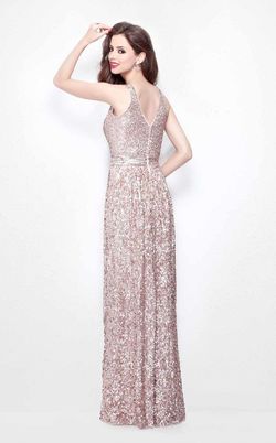Style 1257 Primavera Pink Size 8 Black Tie Floor Length Straight Dress on Queenly