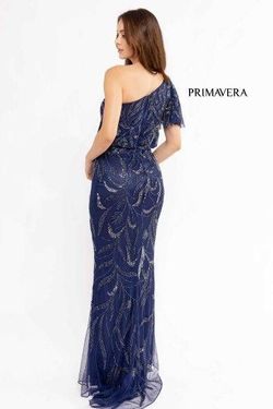 Style 13106 Primavera Blue Size 12 Tall Height Floor Length Mermaid Dress on Queenly