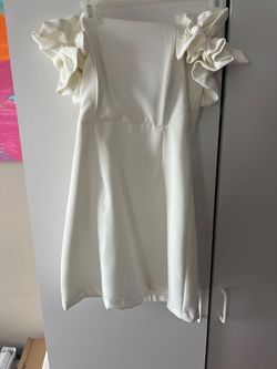 Do+be White Size 0 Homecoming Bachelorette Engagement Cocktail Dress on Queenly