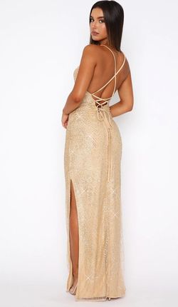 Windsor Gold Size 0 Prom Side slit Dress on Queenly