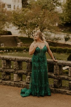 Green Size 18 Mermaid Dress on Queenly