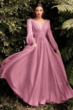 Style CD0192 Cinderella Divine Pink Size 16 Plus Size A-line Dress on Queenly