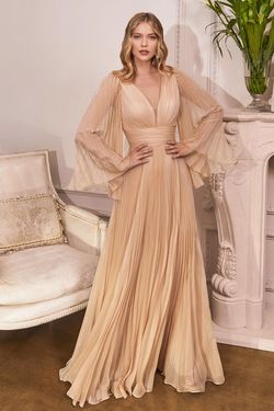 Style CD242 Cinderella Divine Gold Size 8 Cd242 Military A-line Dress on Queenly