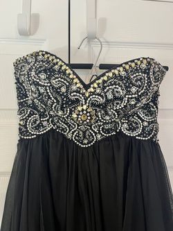 Sherri Hill Black Size 2 Sweetheart Floor Length Prom Beaded Top Straight Dress on Queenly