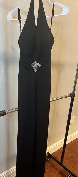 Jovani Black Size 00 Free Shipping Floor Length Pageant Jumpsuit Dress on Queenly