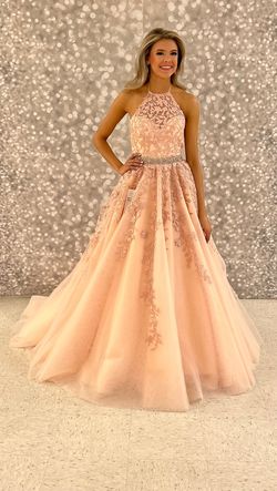 Sherri Hill Light Pink Size 2 Tulle Free Shipping Embroidery Ball gown on Queenly