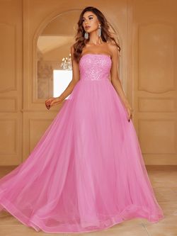 Style LAWD8029 Faeriesty Pink Size 8 Lawd8029 Polyester A-line Dress on Queenly