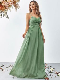 Style FSWD0938 Faeriesty Light Green Size 8 Floor Length Fswd0938 Polyester Straight Dress on Queenly