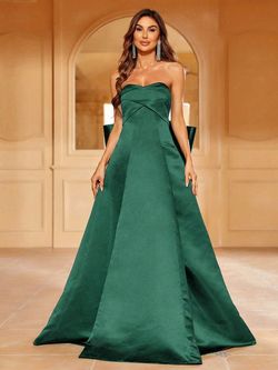 Style FSWD1346 Faeriesty Green Size 12 Floor Length Polyester Straight Dress on Queenly