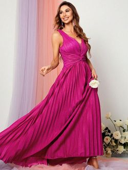 Style FSWD0972 Faeriesty Pink Size 8 Floor Length Jersey Tall Height A-line Dress on Queenly