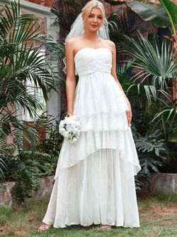 Style FSWD8095 Faeriesty White Size 0 Tall Height Fswd8095 Floor Length Straight Dress on Queenly