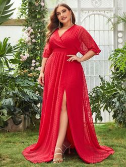 Style FSWD0927P Faeriesty Red Size 20 Tall Height Plus Size Straight Dress on Queenly
