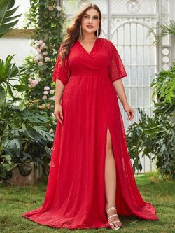Style FSWD0927P Faeriesty Red Size 20 Tall Height Plus Size Straight Dress on Queenly