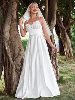 Style FSWD1657 Faeriesty White Size 16 Tall Height Floor Length Plus Size Straight Dress on Queenly