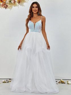 Style FSWD1298 Faeriesty White Size 4 Tall Height Floor Length Straight Dress on Queenly