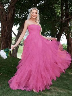 Style FSWD1612 Faeriesty Pink Size 8 Military Black Tie Straight Dress on Queenly