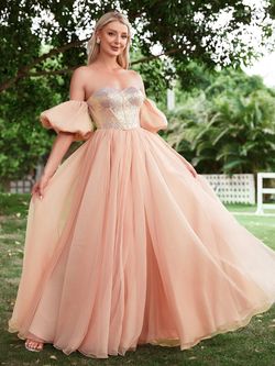 Style LAWD8055 Faeriesty Gold Size 0 Jersey Sequined Military Floor Length Straight Dress on Queenly