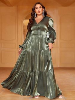 Style FSWD0966P Faeriesty Green Size 20 Military Straight Dress on Queenly