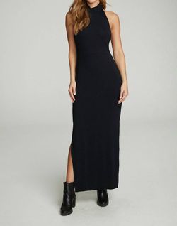 Style 1-100331275-3855 Chaser Black Size 0 Floor Length Spandex Backless Side slit Dress on Queenly