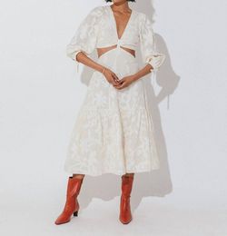 Style 1-1117048257-3236 Cleobella White Size 4 Bridal Shower Long Sleeve Cocktail Dress on Queenly