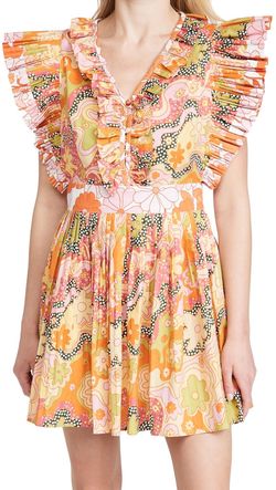 Style 1-1230176173-3236 CELiA B Orange Size 4 Mini Sleeves Cocktail Dress on Queenly
