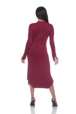 Style 1-1970731185-2696 One Essence Red Size 12 Burgundy Free Shipping High Neck Plus Size Cocktail Dress on Queenly