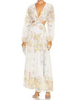 Style 1-2719995229-3236 HEMANT & NANDITA White Size 4 Bridgerton Sleeves A-line Dress on Queenly