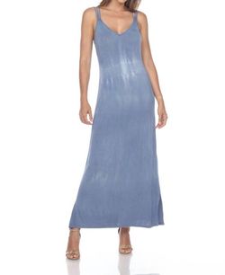 Style 1-3025683530-2696 One Essence Blue Size 12 Floor Length V Neck Tall Height Straight Dress on Queenly
