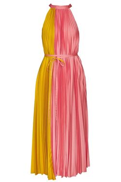 Style 1-715581495-2696 Crosby by Mollie Burch Pink Size 12 Tall Height High Neck A-line Dress on Queenly