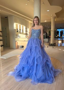 Sherri Hill Purple Size 0 50 Off Custom Strapless Ball gown on Queenly