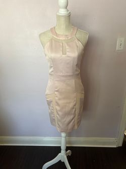 Gianni Bini Pink Size 8 High Neck Jersey 50 Off Cocktail Dress on Queenly