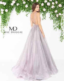 Style 62932D Mac Duggal Purple Size 6 50 Off Military Floor Length A-line Dress on Queenly